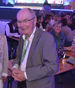 Gérard Le Boucher, en 2024, lors de la soirée des éleveurs au Space.